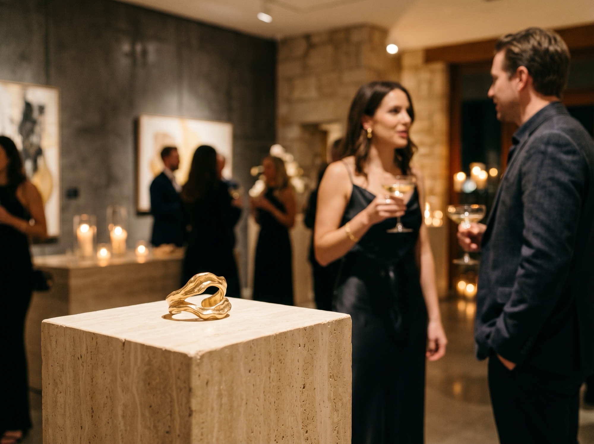 Soirée intime ARCY dans une galerie d'art contemporain